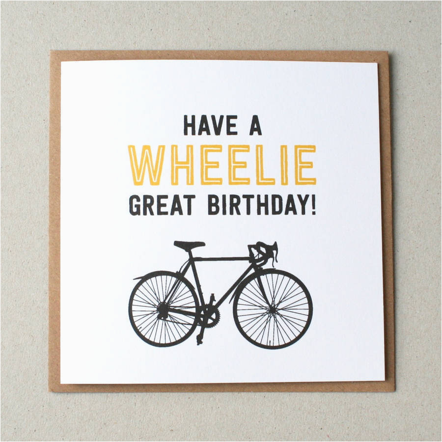 humorous cycling birthday cards