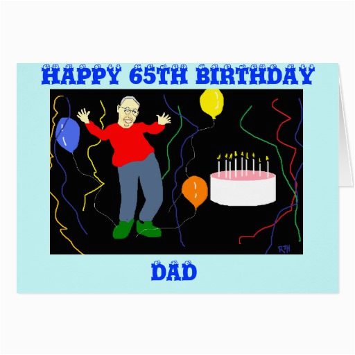 dad 65th birthday card zazzle