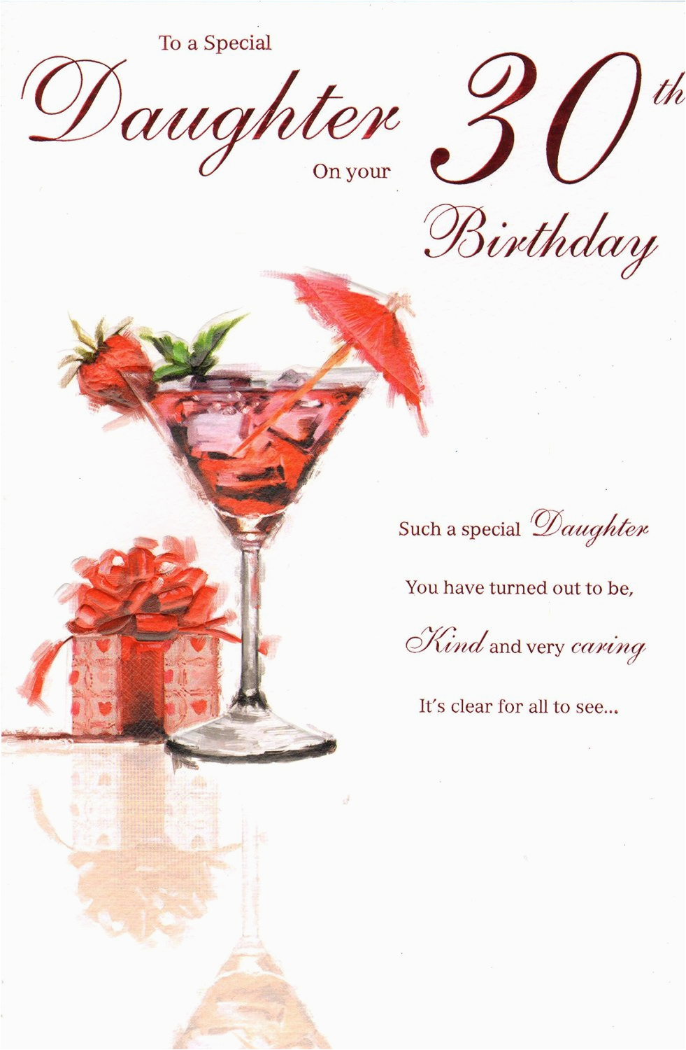 daughter on your 30th birthday birthday card dot2dot
