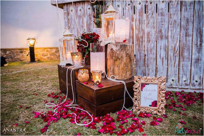 rustic vintage 21st birthday party