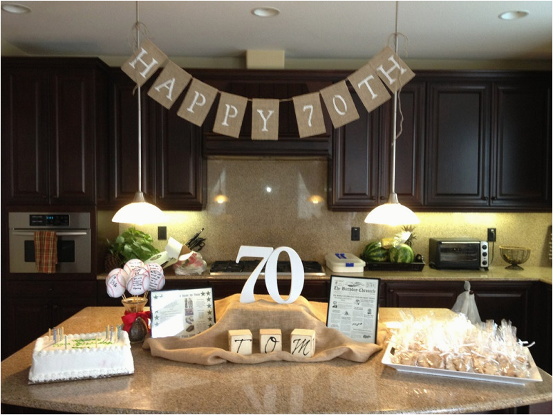 70th birthday party decoration ideas