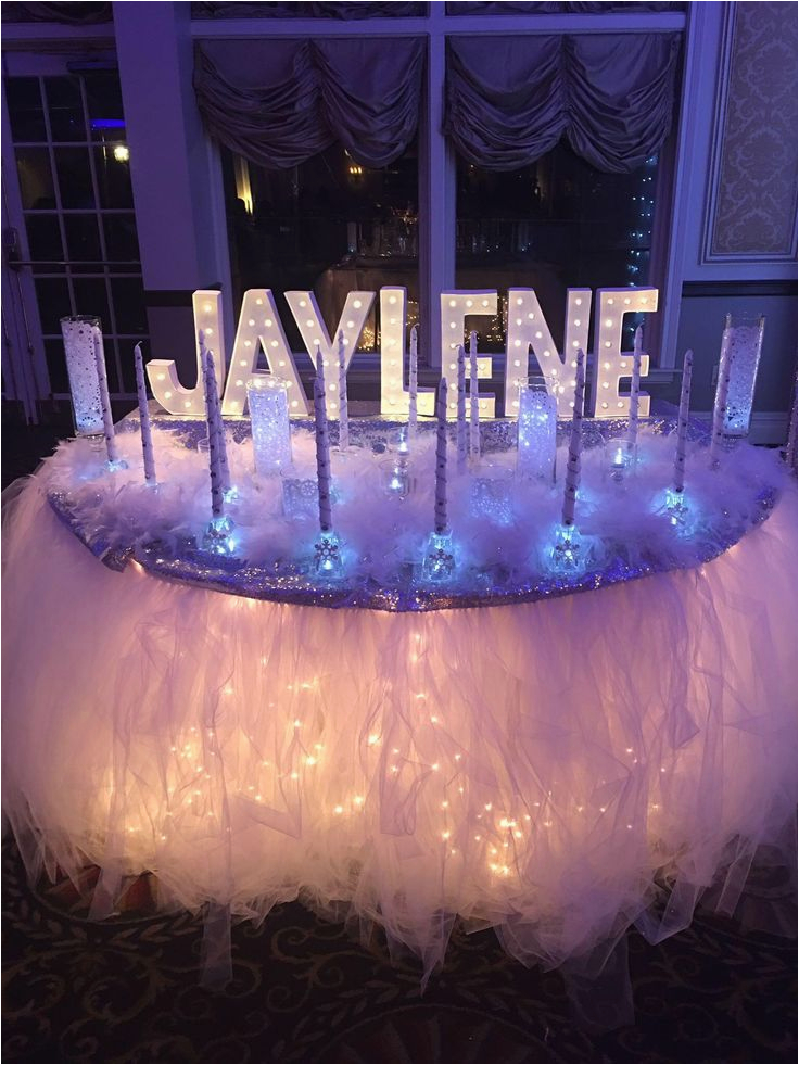 Decoration For 15 Birthday Party Candle Ceremony Set Up Winter 