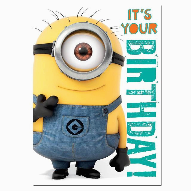 despicable me 2 minions sound birthday card from ocado