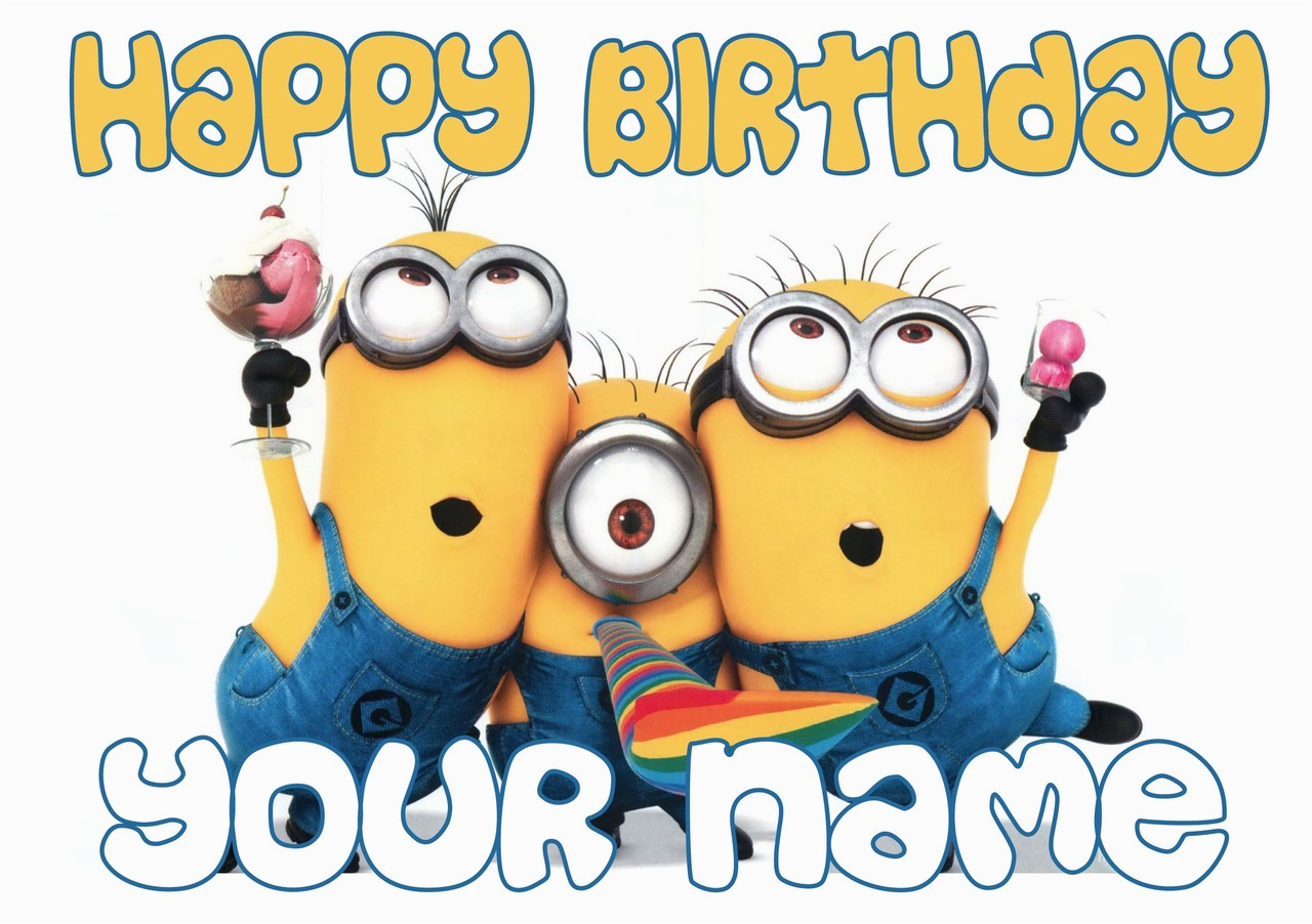 despicable me 3 birthday card personalised cards