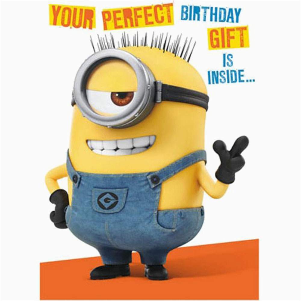 minion birthday card with assemble your own 3d minion