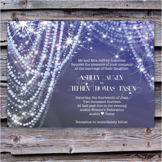 wedding invitation diamonds and pearls