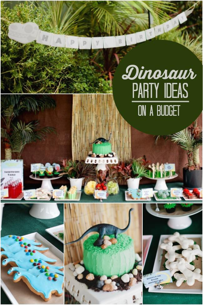 boy bash dinosaur party by cupcake couture