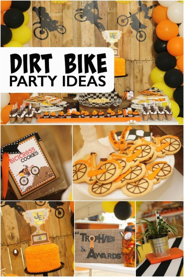 bike themed birthday boy party ideas bicycle dessert table favor