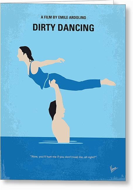 no298 my dirty dancing minimal movie poster digital art by