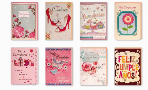 assorted 8 pack boxed handmade embellished spanish birthday greeting cards box set of 8 designs for hispanic her girls birthday 9764203