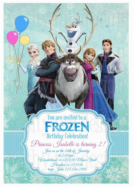 disney frozen birthday invitation