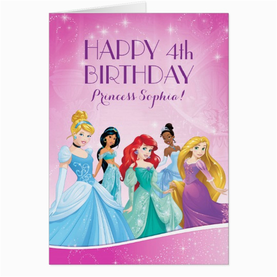 Disney Princess Happy Birthday Card Happy Birthday Disney Princess ...