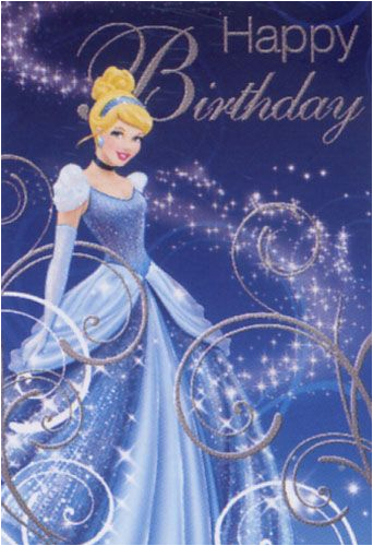 Disney Princess Happy Birthday Card Princess Birthday Card 5DE