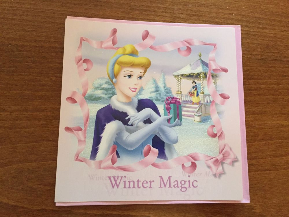 disney princesses cinderella themed blank christmas