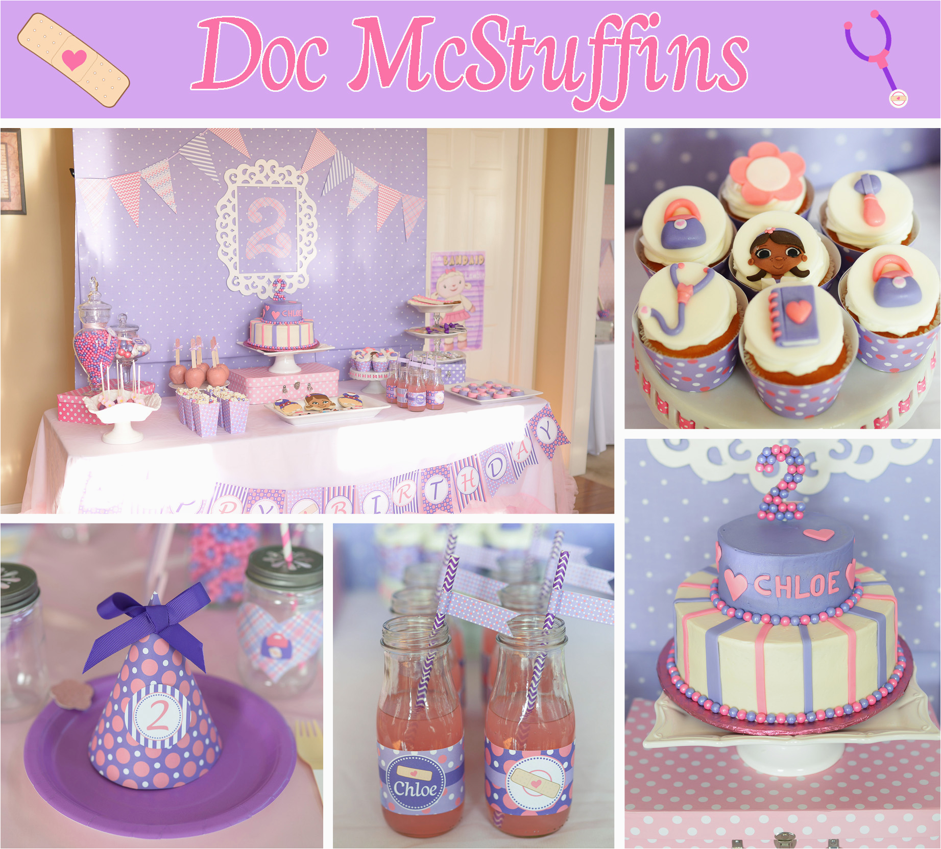 Doc Mcstuffin Birthday Party Decorations Cupcake Express Blog Diy Printable Birthday Parties