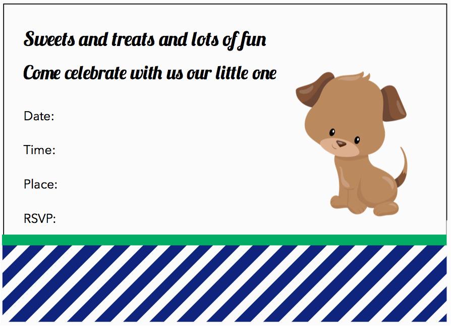 dog birthday invitations free printable