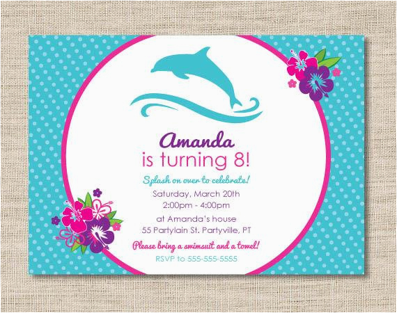 personalized dolphin birthday party