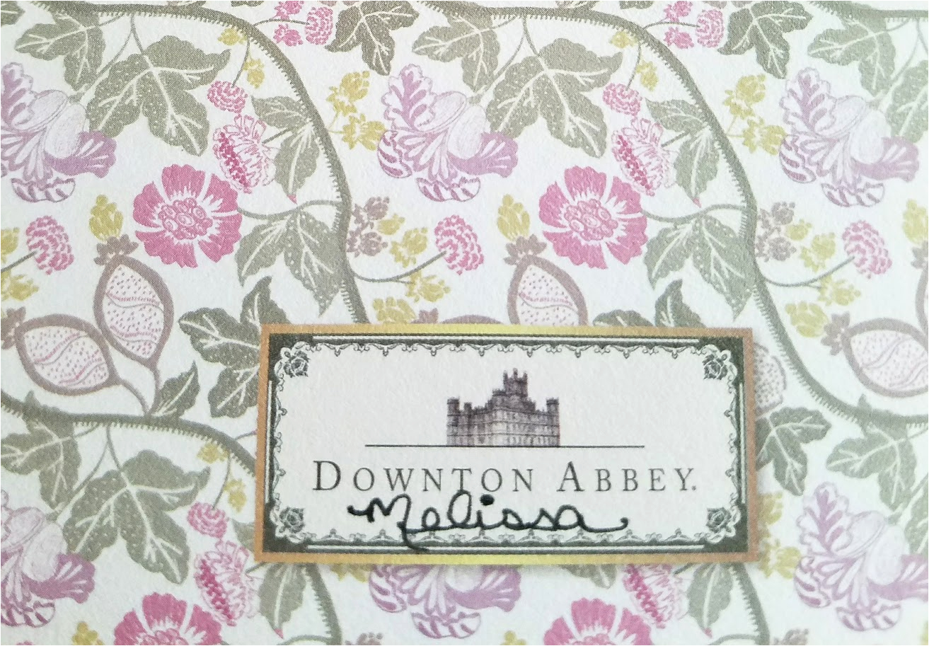 running with scissors downton abbey birthday card