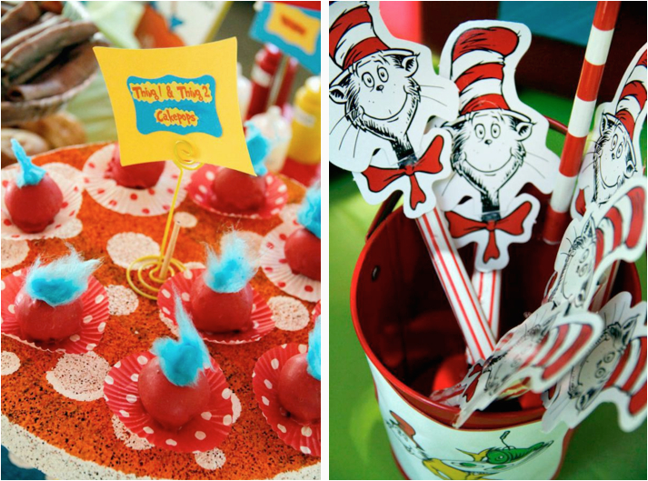 dr seuss cat in the hat 1st birthday party