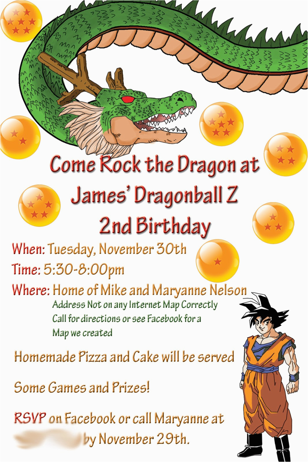 dragonball z birthday