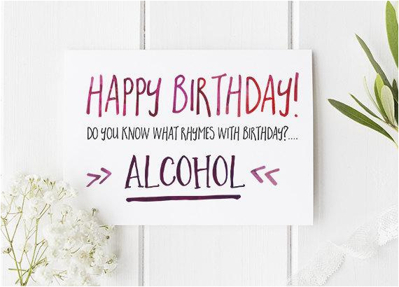 funny birthday card alcohol themed funny