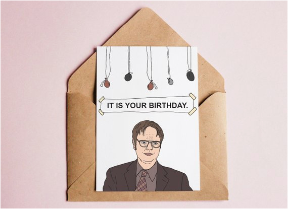 the office dwight schrute birthday card