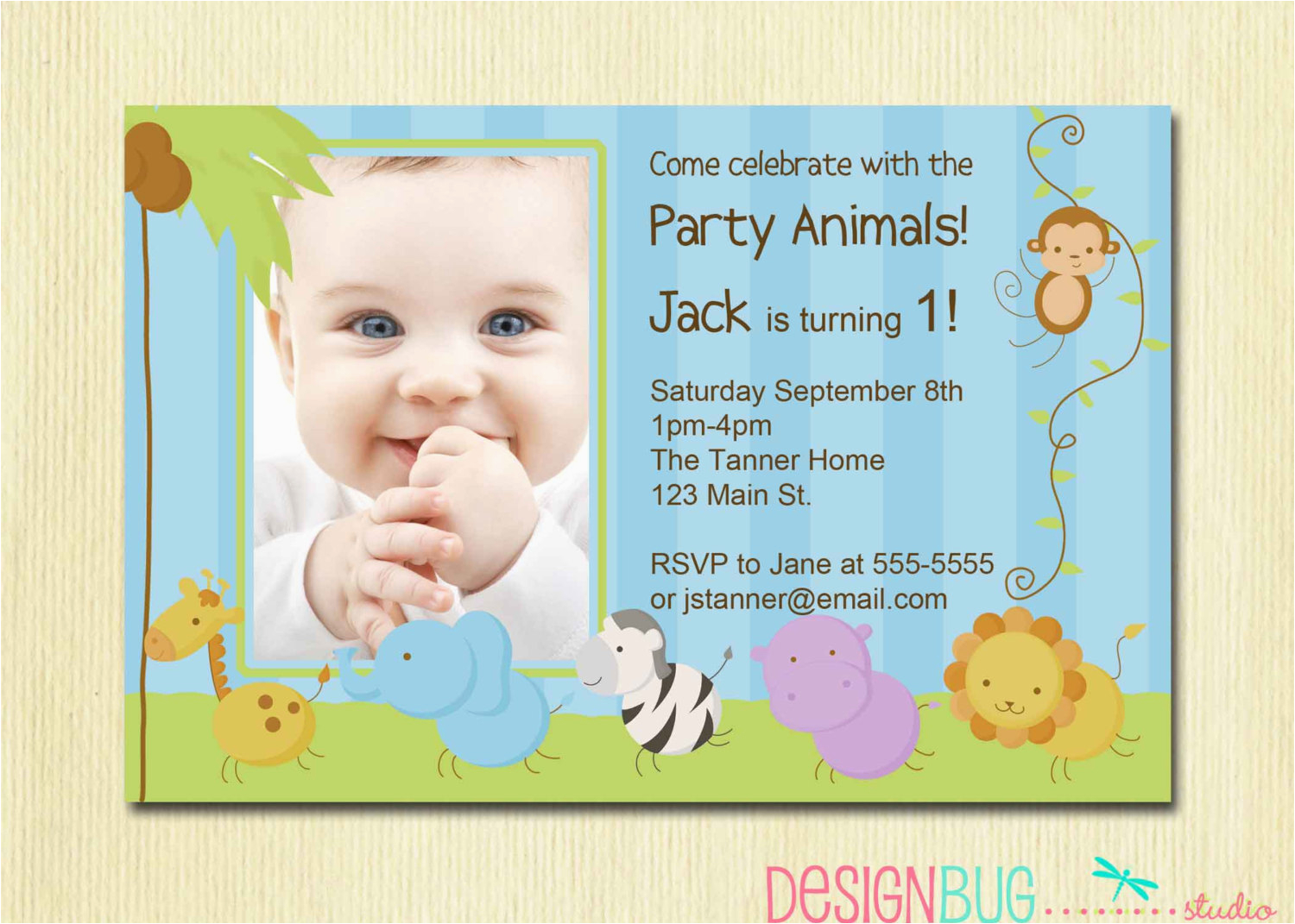 baby first birthday invitations