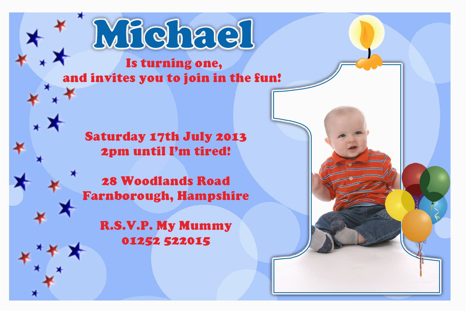 E Invitation for Baby Birthday First Birthday Party Invitation Ideas