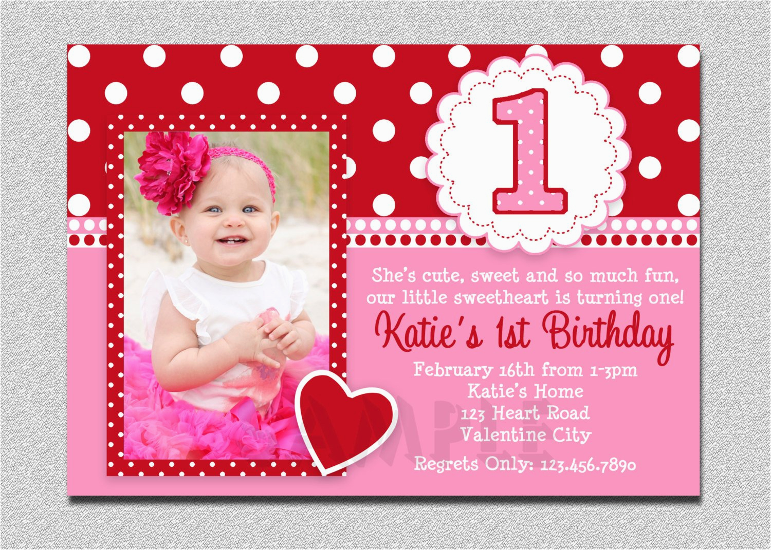 valentines birthday invitation 1st birthday valentines