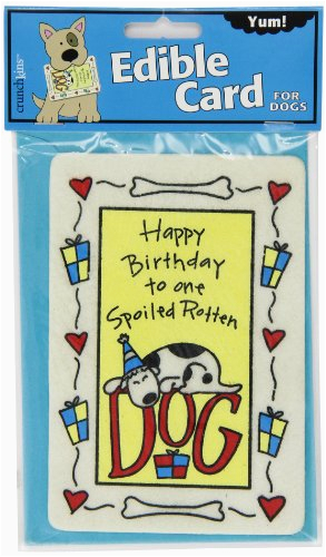 crunchkins edible crunch card birthday spoiled rotten dog