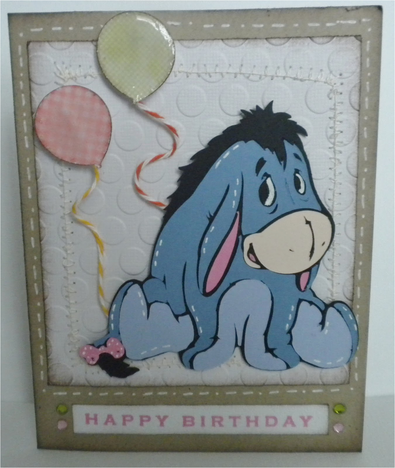 eeyore birthday card