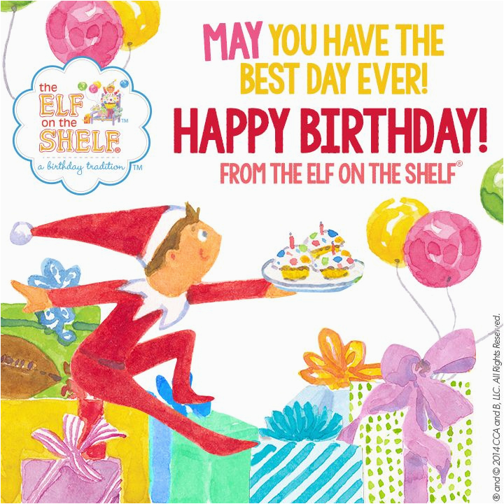 happy birthday from the elf on the shelf