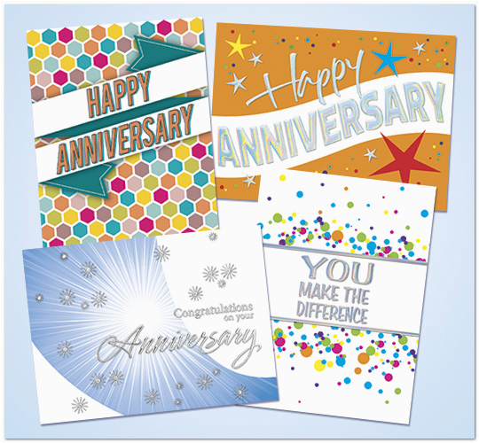 employee anniversary assortment bulk anniversary cards