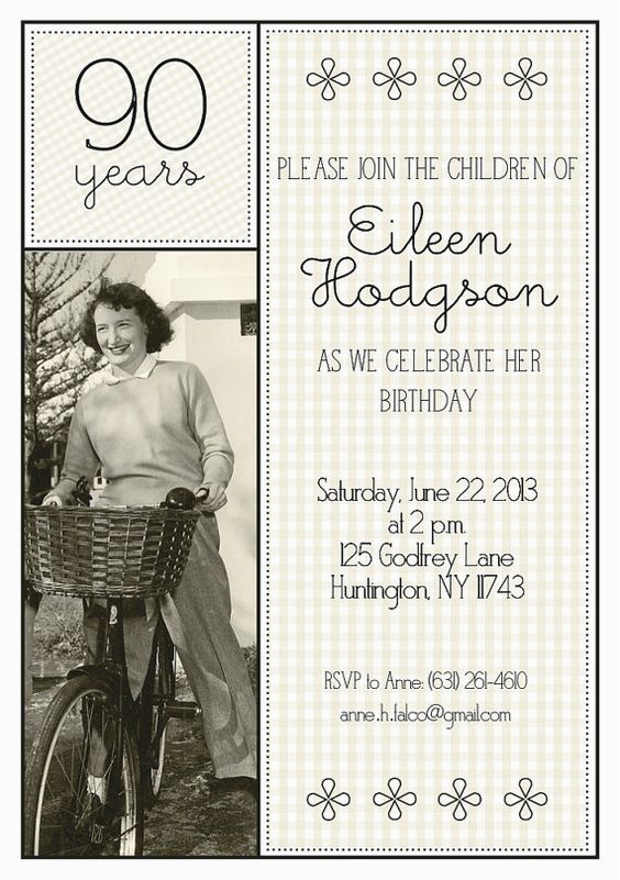 90th birthday invitation by madebycappy on etsy party