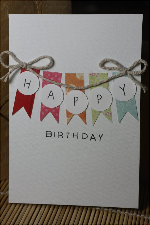 Etsy Birthday Cards for Her Items Similar to Bright Handmade Birthday Card On Etsy