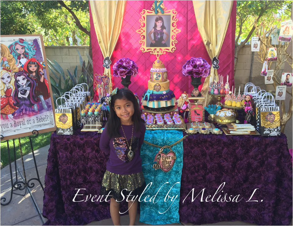 kirsten chloes ever after high birthday party