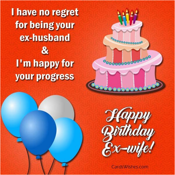 birthday wishes for ex wife cards wishes