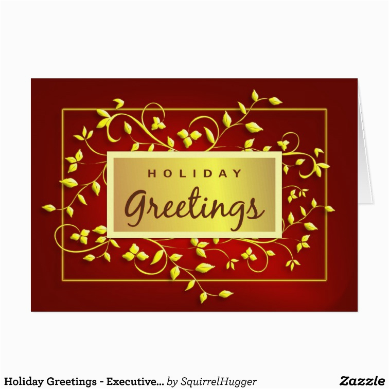 holiday greetings executive greeting card 137998128685831644