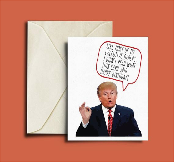 funny trump birthday card executive