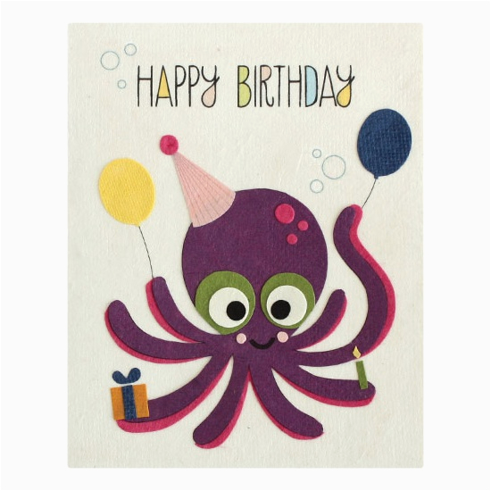 octo birthday card