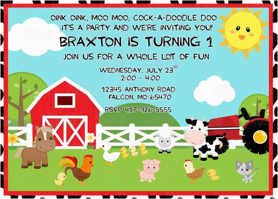 printable farm animals birthday party invitation 3