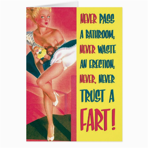 trust a fart funny birthday card 137162020655695593