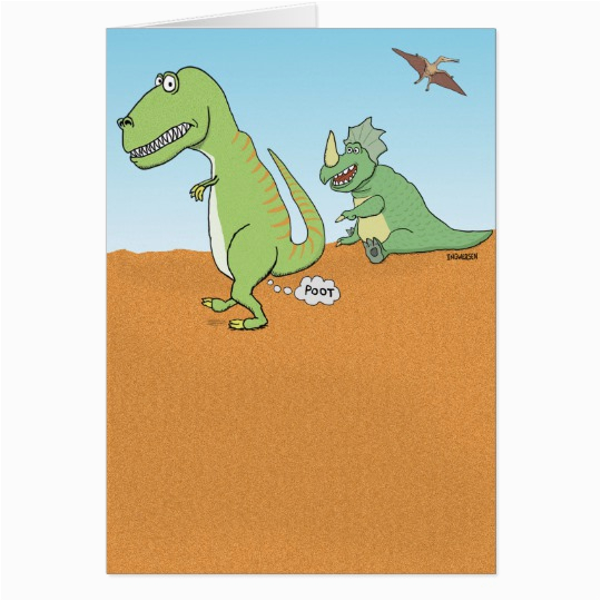 funny dinosaur old fart birthday card zazzle com