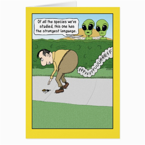 funny fart language birthday card zazzle