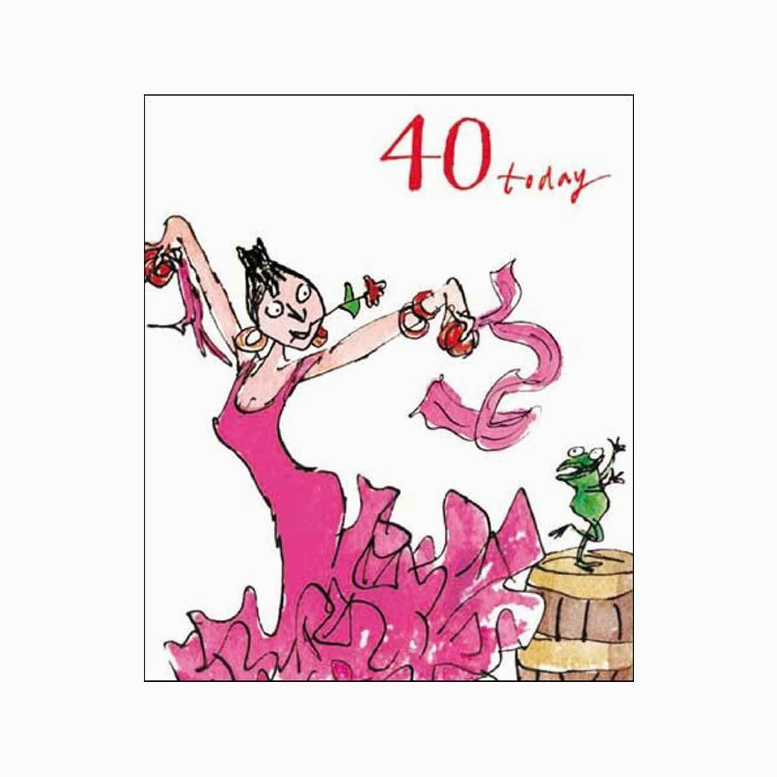 female birthday card quentin blake age 40