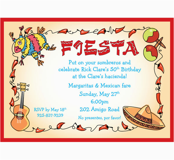 a fiesta theme invitation 441630