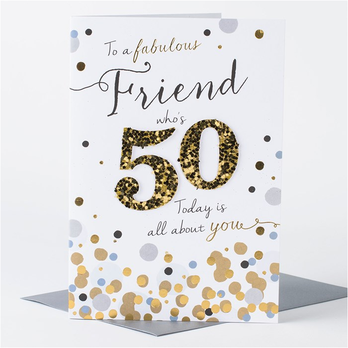 50th birthday card friend who 39 s 50 only 1 49