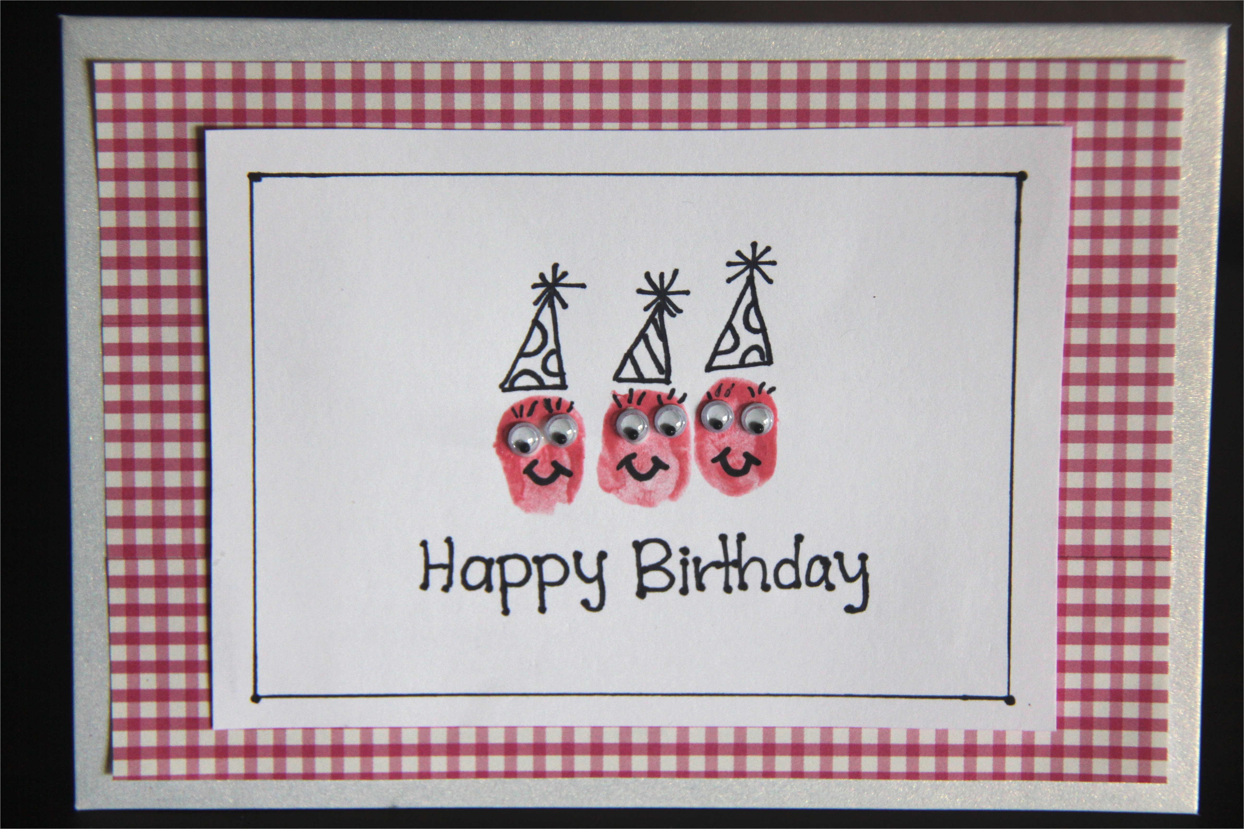 fingerprint birthday cards