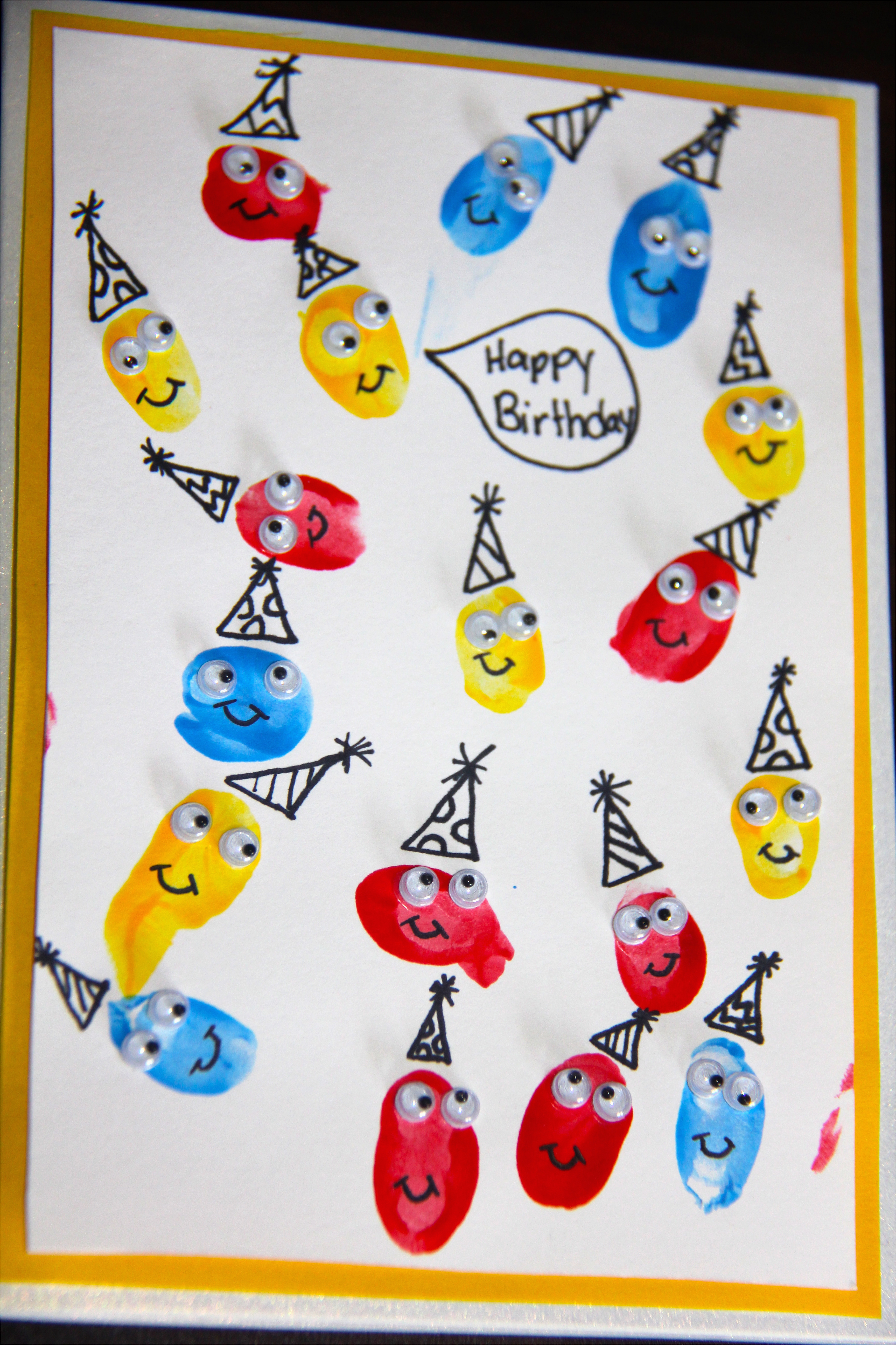 fingerprint birthday cards