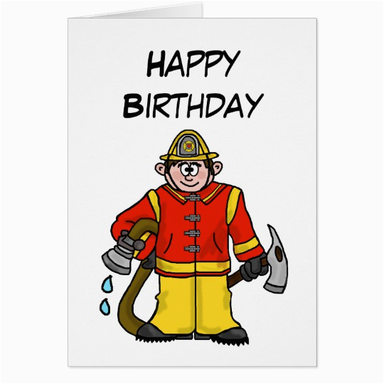 Free Printable Firefighter Birthday Cards